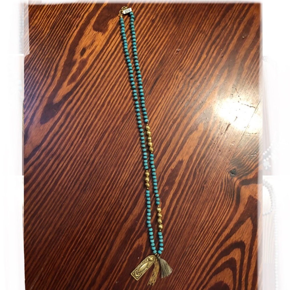 SILPADA TURQOUISE AND GOLD NECKLACE